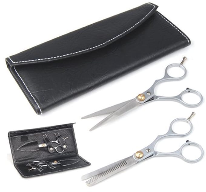 Professionele Haar Knip- en Effileerschaar Set - 6 inch met Bescherming Case