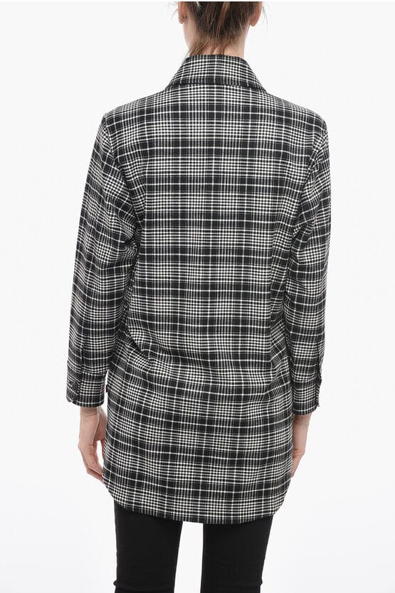 Geruit ALASKAN Overshirt in Zwart & Wit
