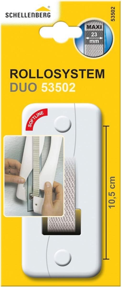 Afdekplaat voor rolluikband opwinder, DUO Maxi, 105 mm, wit