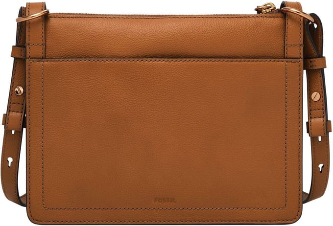 FOSSIL Leren schoudertas Taryn Crossbody Bag Saddle bruine