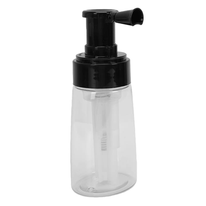 180ml Poeder Sprayfles Lente Design Soepel Compact Haarpowder Dispenser voor Salon Thuis Zwart