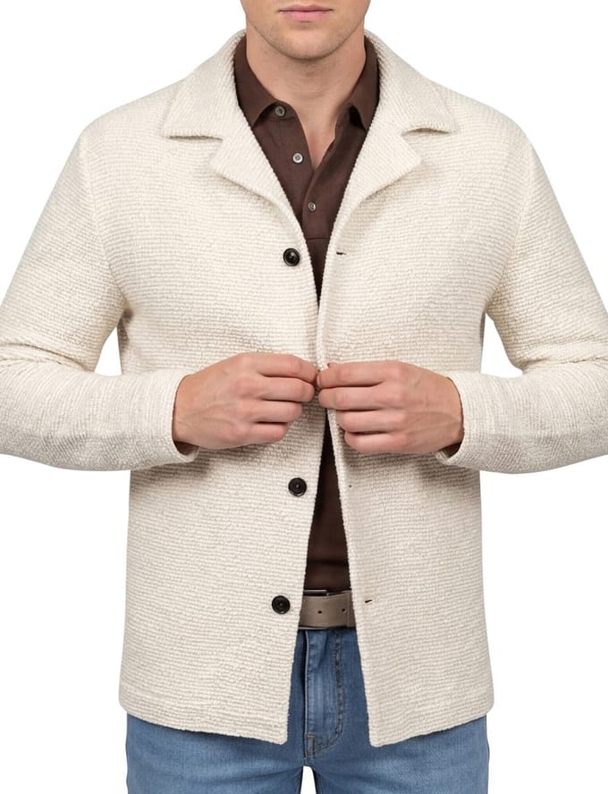 Overshirt Profuomo creme