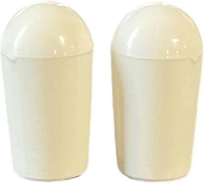 Allparts SK0040025 – Switch Tip voor USA Toggle Switches (2 stuks, Wit)
