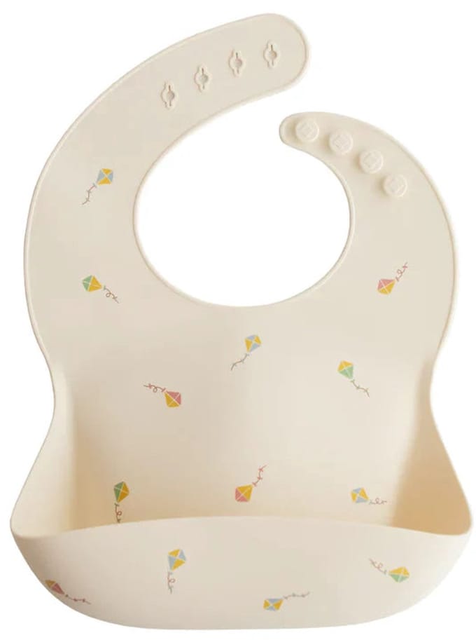Mushie Siliconen Bib Slabbetje Vliegers Kite