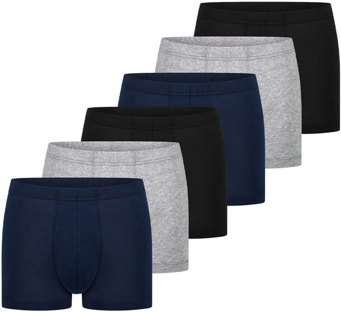 Schiesser Heren Shorts / Pants 6er Pack - 95/5 Essentials - Cotton