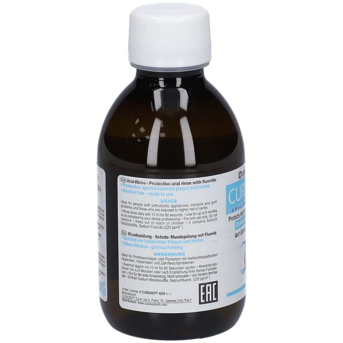 Curasept Mondspoeling ADS DNA 205 0,05% CHX + 0,05% FL - 200 ml