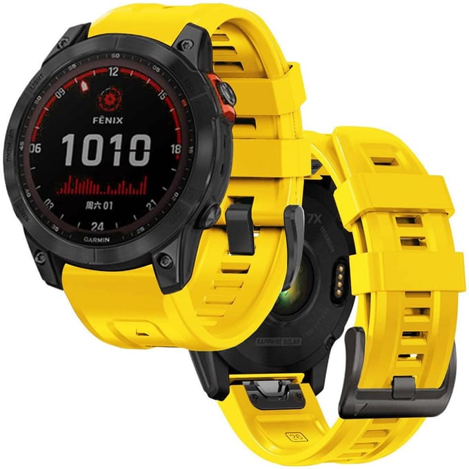 Tech-Protect IconBand Strap for Garmin Fenix 5 / 6 / 6 Pro / 7 - Yellow