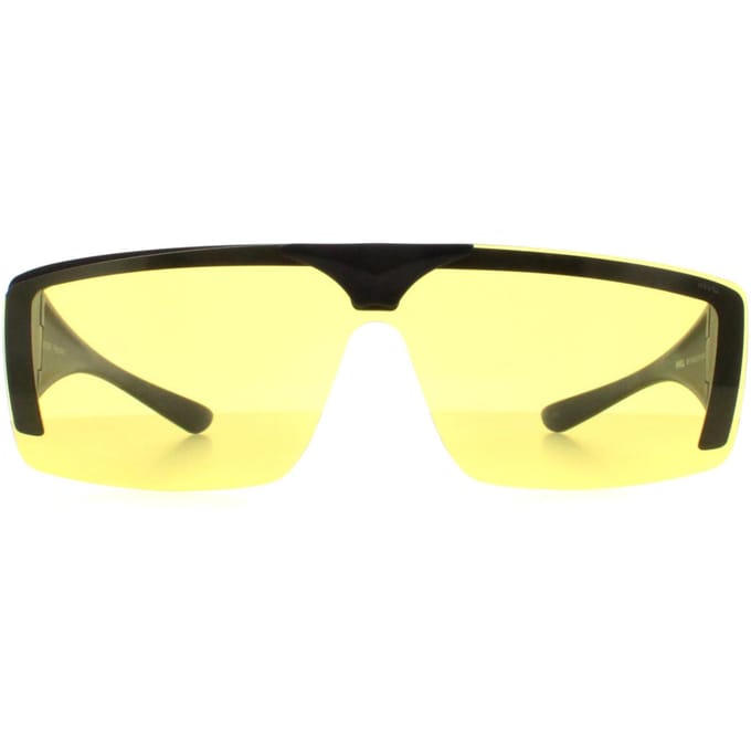 INVU Rechthoek Unisex Mat Zwart Hooggeel E2700
