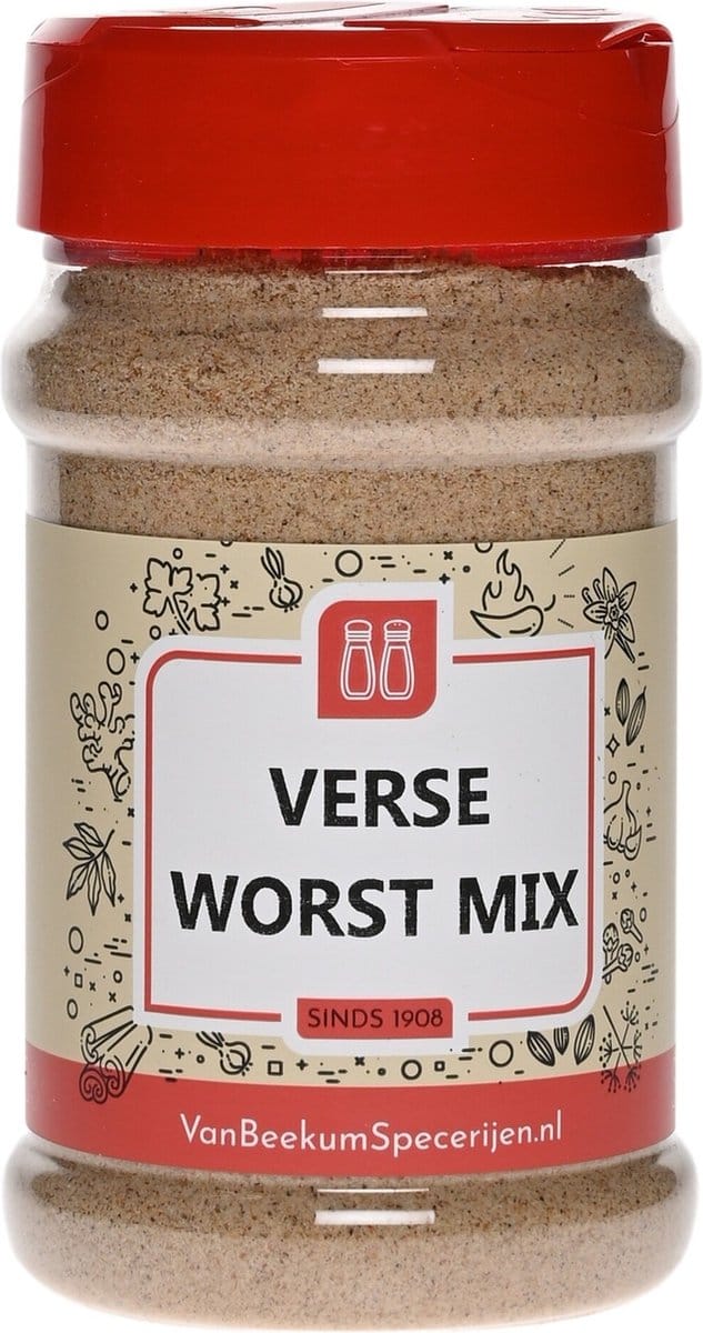 Van Beekum Specerijen - Verse Worst Mix - Strooibus 250 Gram