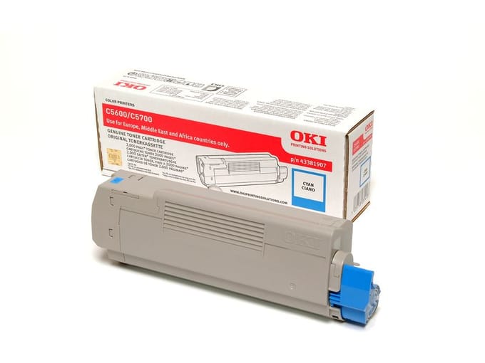 OKI 43381907 toner cartridge cyaan (origineel)
