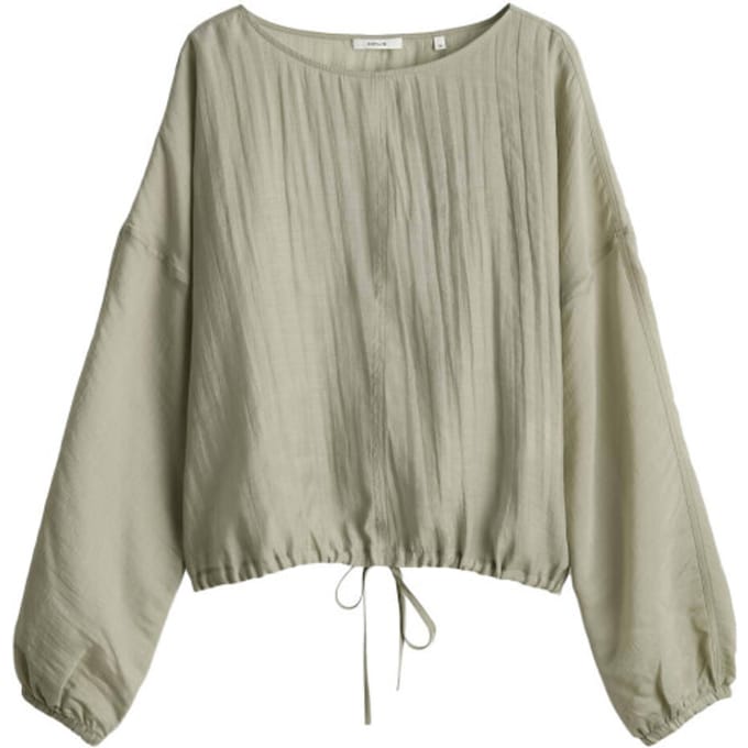 Blouse met overlappende schouders model 'Filla'