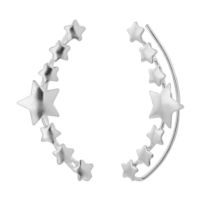 WeLoveSilver - ear climber - sterren - 925 sterling zilver - dames