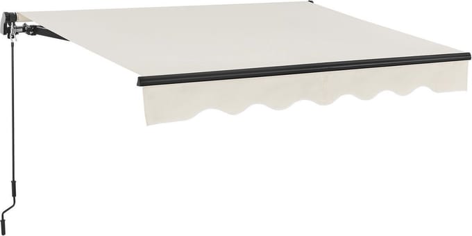 Zonnescherm / Luifel - 250 x 200 cm - Beige - Incl. Bevestigingsmaterialen