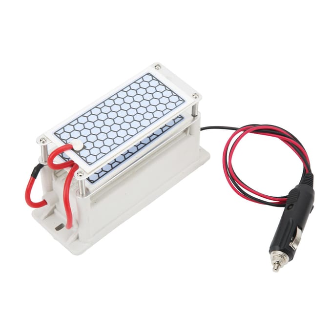 Ozon Generator Keramisch Plastic DC12V Wasbaar Herbruikbaar Ozonisator voor Luchtreiniger white