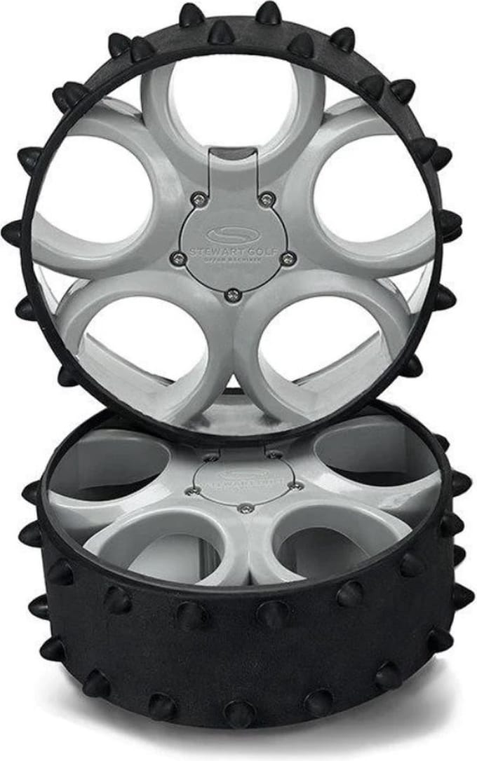 Hedgehog Wielen Set - Steward Golf X/F Egel Wielen - Metallic silver