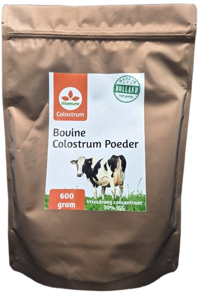 Vitomune Colostrum Poeder – 30% IgG – Nederlandse Koeien – 600 gram