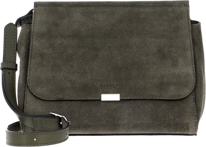 SADDLER Leren Schoudertas Uppsala Crossbody Bag Olive Groene