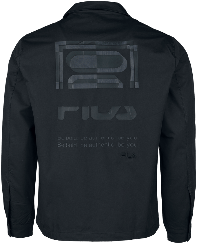 Fila Tussenseizoensjas - TERMOLI Coach Jacket - S tot M - voor Mannen - zwart
