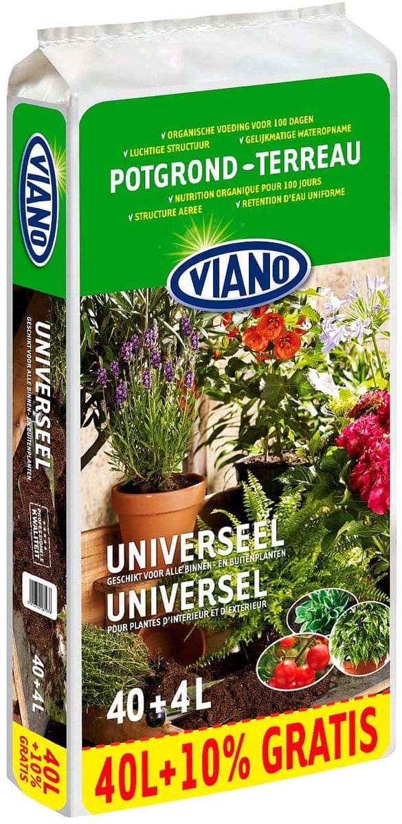Viano universele potgrond - 40 + 4 L gratis
