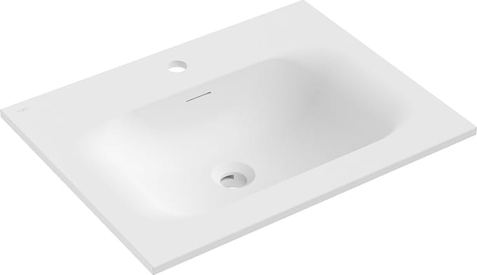 Mexen Vela inbouw wastafel 61 x 46,5 cm, mat wit - 25236001