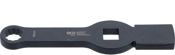 BGS Slag-ringsleutel - twaalfkant - met 2 slagvlakken - 19 mm