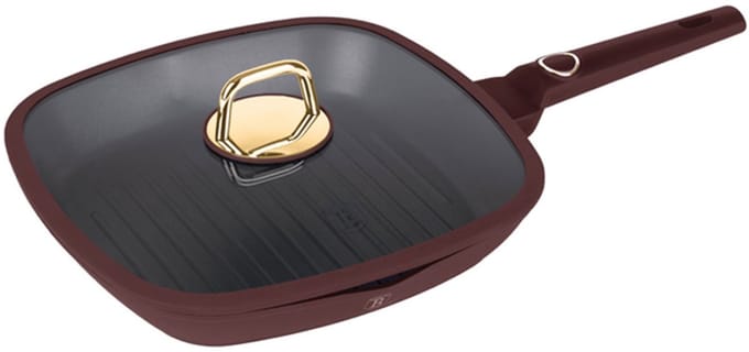 Berlinger Haus 8037 - Grillpan met deksel - 28 cm - Leonardo Collection