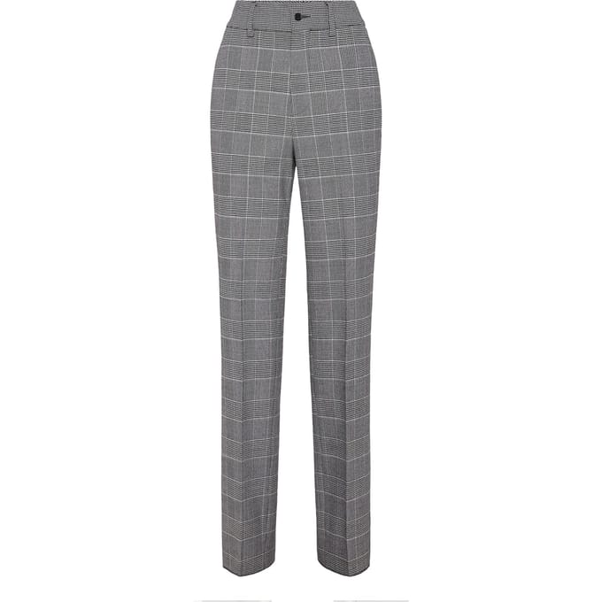 Long Straight Trousers Prince Of Wales