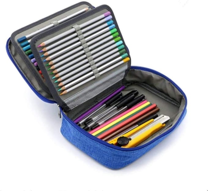 Dailygoods- Pennenetui grote capaciteit - Draagbaar etui
