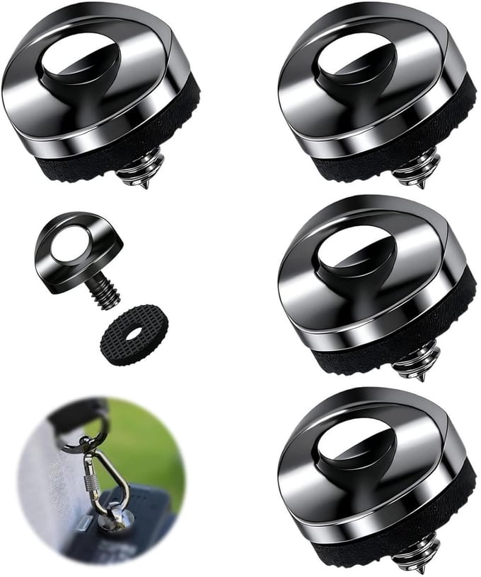 4 Stuks Camera Strap Schroeven, 1/4 Inch Adapter, D-Ring Bevestiging, Ideaal voor Statief en Camera Accessoires