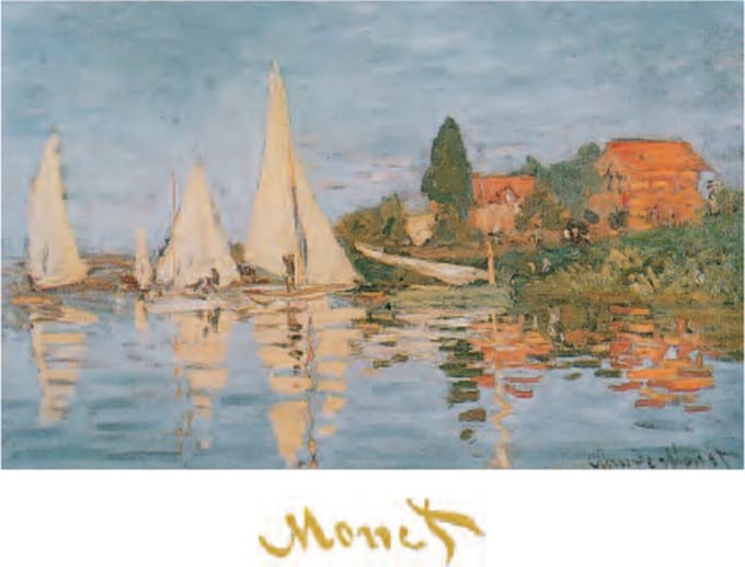 Claude Monet - Regata in Argenteuil - Kunstposter - 60x80 cm