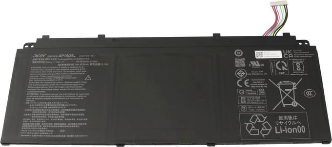 Acer KT.00305.007 Batterij - 53,9Wh - 11,55V (AP15O5L)