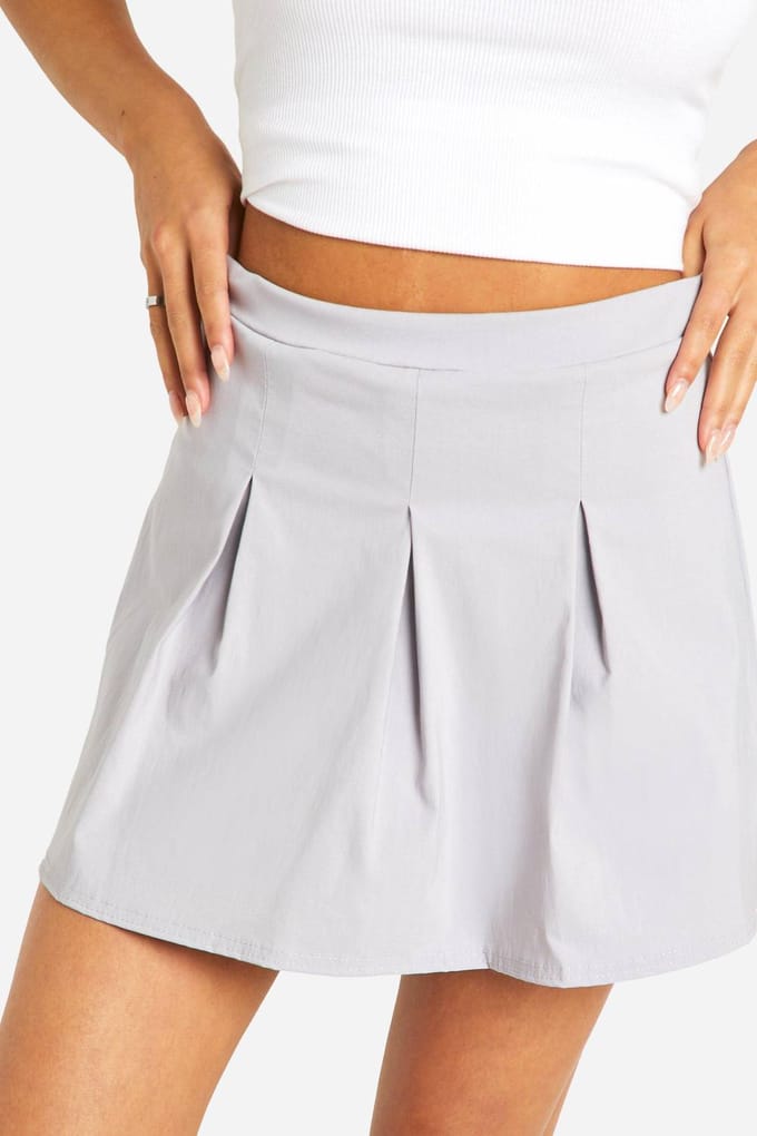 boohoo Dames Mini Tennis Skort | Grijs | Maat: 34