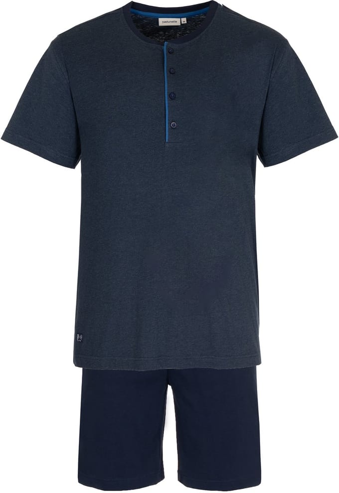 Pastunette Shortama - Katoen - Donkerblauw - Knoopsluiting - Maat M