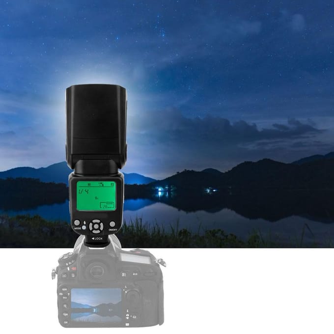 TRIOPO TR-960II Professionele Flitser Op camera Externe Speedlite voor Canon Nikon wit