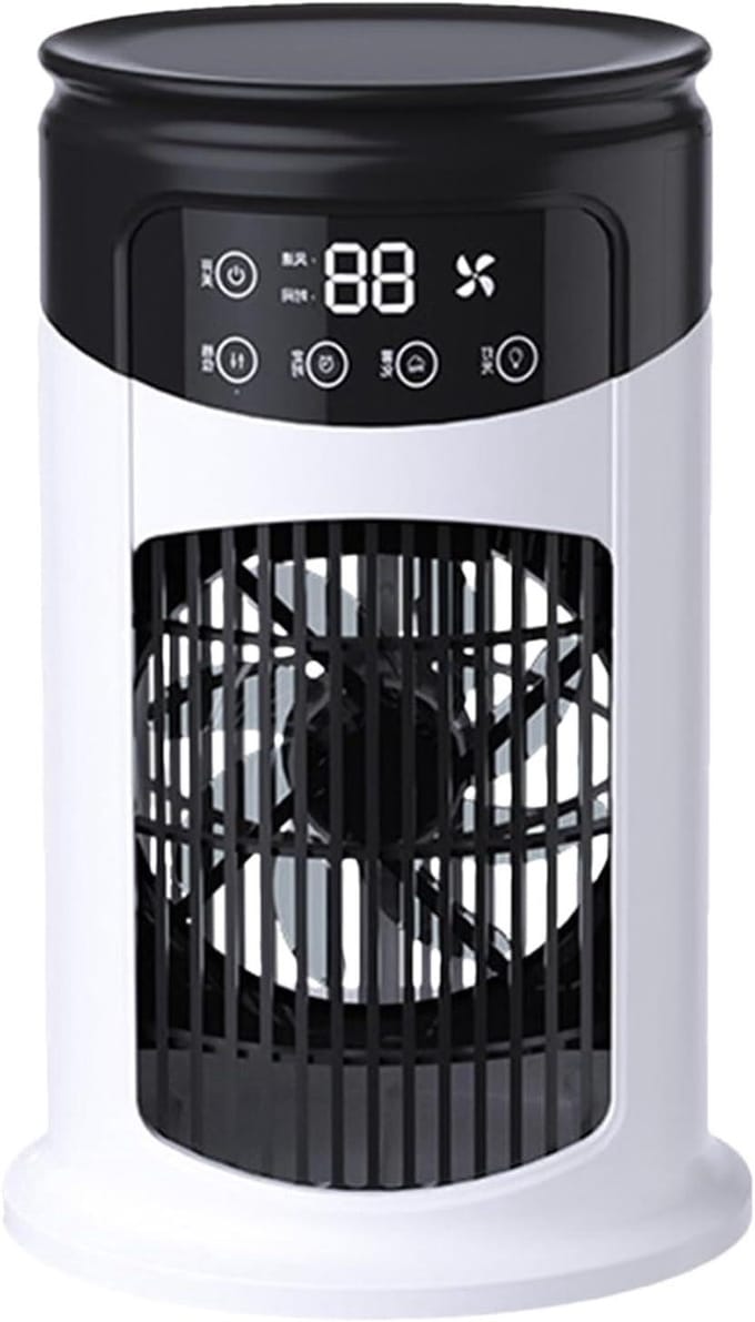 Airconditioning Ventilator - Mobiele Koeler - Binnen Buiten - Dubbele Koelmodi - Compact Ontwerp - Wit
