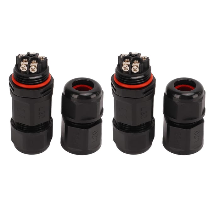 2 stuks 380V Aansluitdoos Connector IP68 Waterdicht Schroefklem Waterdichte Kabelconnector met