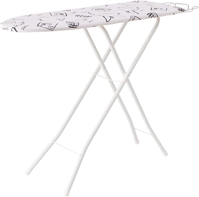 Houten Strijkplank - Strijktafel - Kleding Strijken - In Hoogte Verstelbaar - 105 x 31 cm - Wit