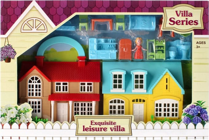Ariko Luxe villa poppenhuis - Opvouwbaar tot koffertje