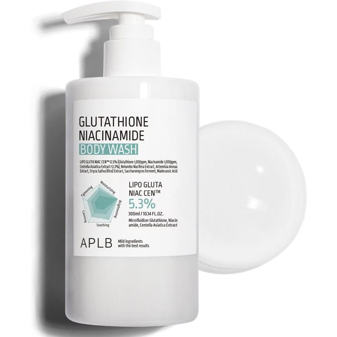 APLB Glutathion Niacinamide Body Wash 300ml #360ml 2PCS white