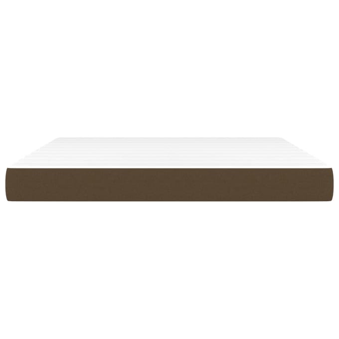 vidaXL - Pocketveringmatras - medium - 160x200x20 - cm - stof - donkerbrui8
