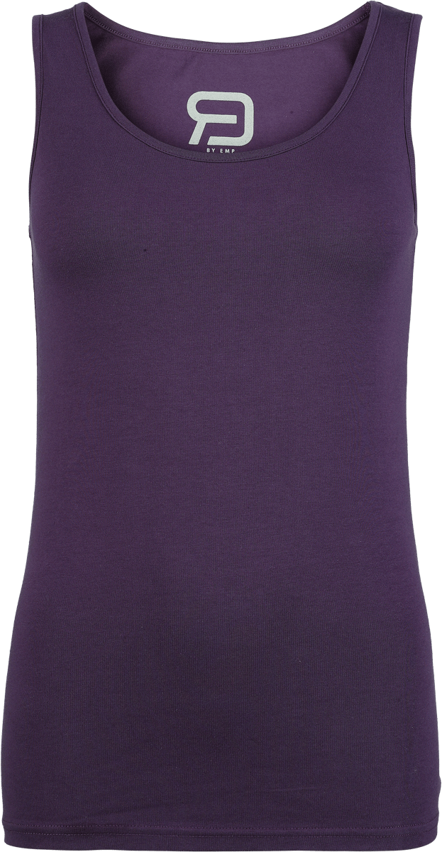 R.E.D. Rock-Engineered Design Zwart/paarse top in een dubbele verpakking - Dames - M