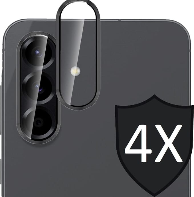 Camera Screenprotector geschikt voor Samsung Galaxy A17 5G / A26 - 4x Volledig Dekkend Glas Screen Protector