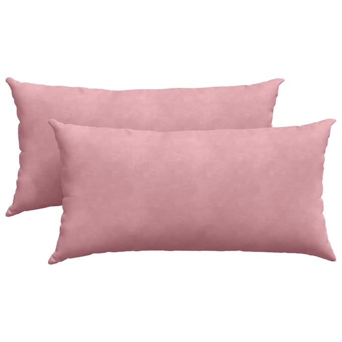vidaXL - Zitkussens - 2 - pcs - Roze - 80 - x - 40 - cm - Corduroy - stof