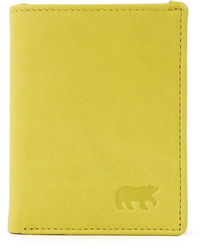Bear Design Cas Creditcardhouder / Pasjeshouder - Butter Yellow