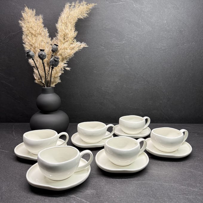 Espresso / Turkse koffie kopjes 6 persoons, 12-delig