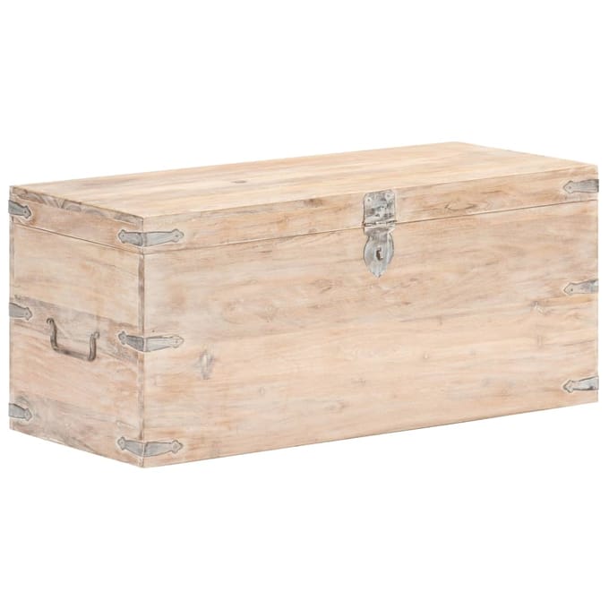 vidaXL - Kist - 90x40x40 - cm - massief - acaciahout