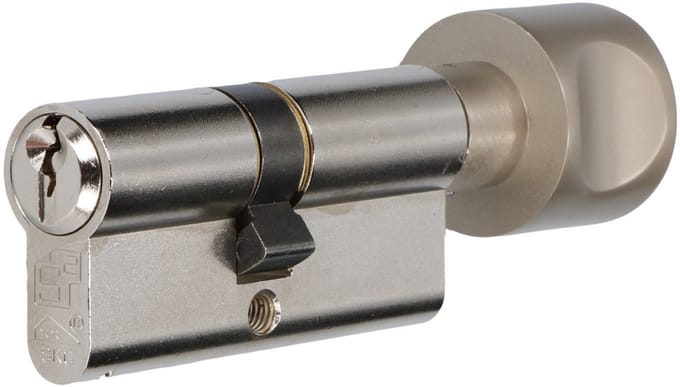 S2 set veiligheidscilinders S6 K55/45 SKG 2, knopcilinders (set van 3 stuks, gelijksluitend)