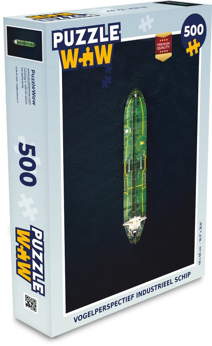 Puzzel industrieel schip - Legpuzzel - Puzzel 500 stukjes