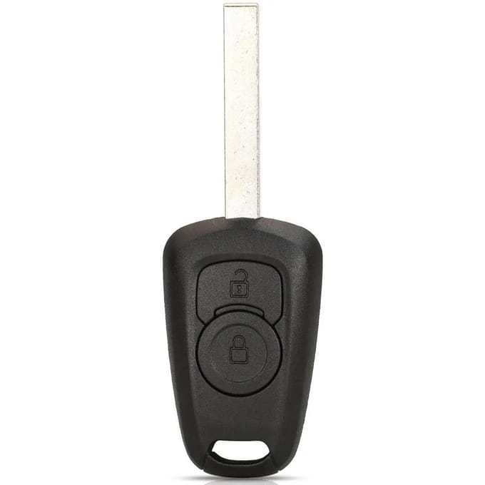 XEOD Autosleutelbehuizing - sleutelbehuizing auto - sleutel - Autosleutel / Geschikt voor: Opel 2 knops