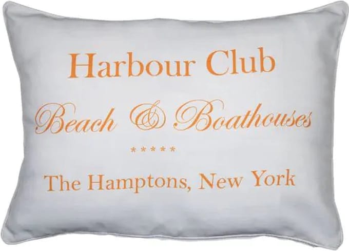 Mars & More - Buitenkussen 'Harbour Club' - Wit (50x70cm)